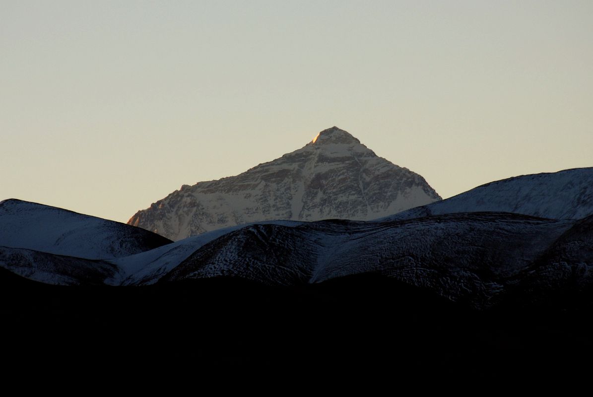 01 Mount Everest Close Up At Sunrise From Across Tingri Plain